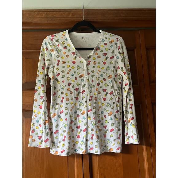 Roller Rabbit Women's Pima Cotton Tutti Frutti Classic Pajama Set Multicolor XS - Picture 3 of 13